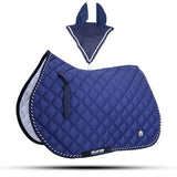 Numnah Saddle Pads with Matchy Fly Veil Bonnet Set