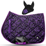 Gallop Shop Lux Edition Brocade Saddle Pad Set / Numnah Cloth Saddle Pad