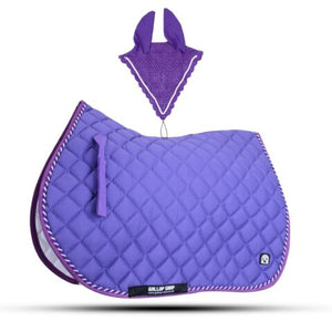 Numnah Saddle Pads with Matchy Fly Veil Bonnet Set