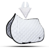 Numnah Saddle Pads with Matchy Fly Veil Bonnet Set