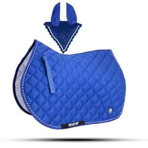 Numnah Saddle Pads with Matchy Fly Veil Bonnet Set