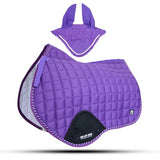 Close Contact Jumping Saddle Cloth Numnah Saddle Pads + Fly Veil