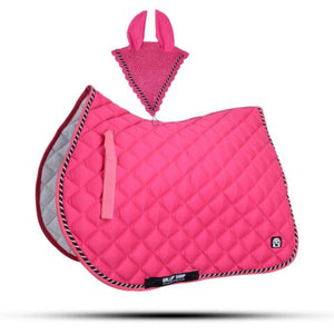 Numnah Saddle Pads with Matchy Fly Veil Bonnet Set