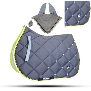 Numnah Horse Saddle Pad With Matching Ear Bonnet