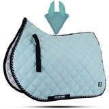 Numnah Saddle Pads with Matchy Fly Veil Bonnet Set