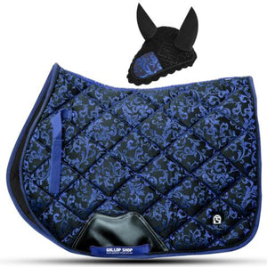 Gallop Shop Lux Edition Brocade Saddle Pad Set / Numnah Cloth Saddle Pad