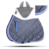 Numnah General Saddle Pads with Matching Fly Veil Set & Jewel Trimming