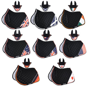 Patriot Series Horse Saddle Pad / National Flag Saddle Pad Set / Numnah Cloth