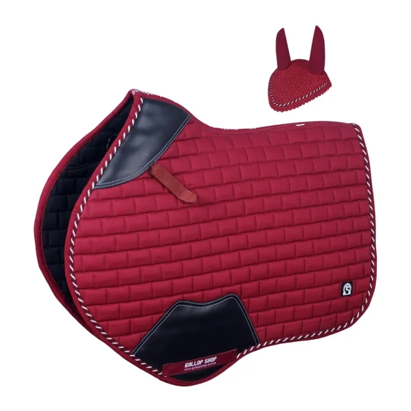 Close Contact Saddle Pad Pillow Tiles / Horse Pad / Horse Saddle Pad - Full, Maroon