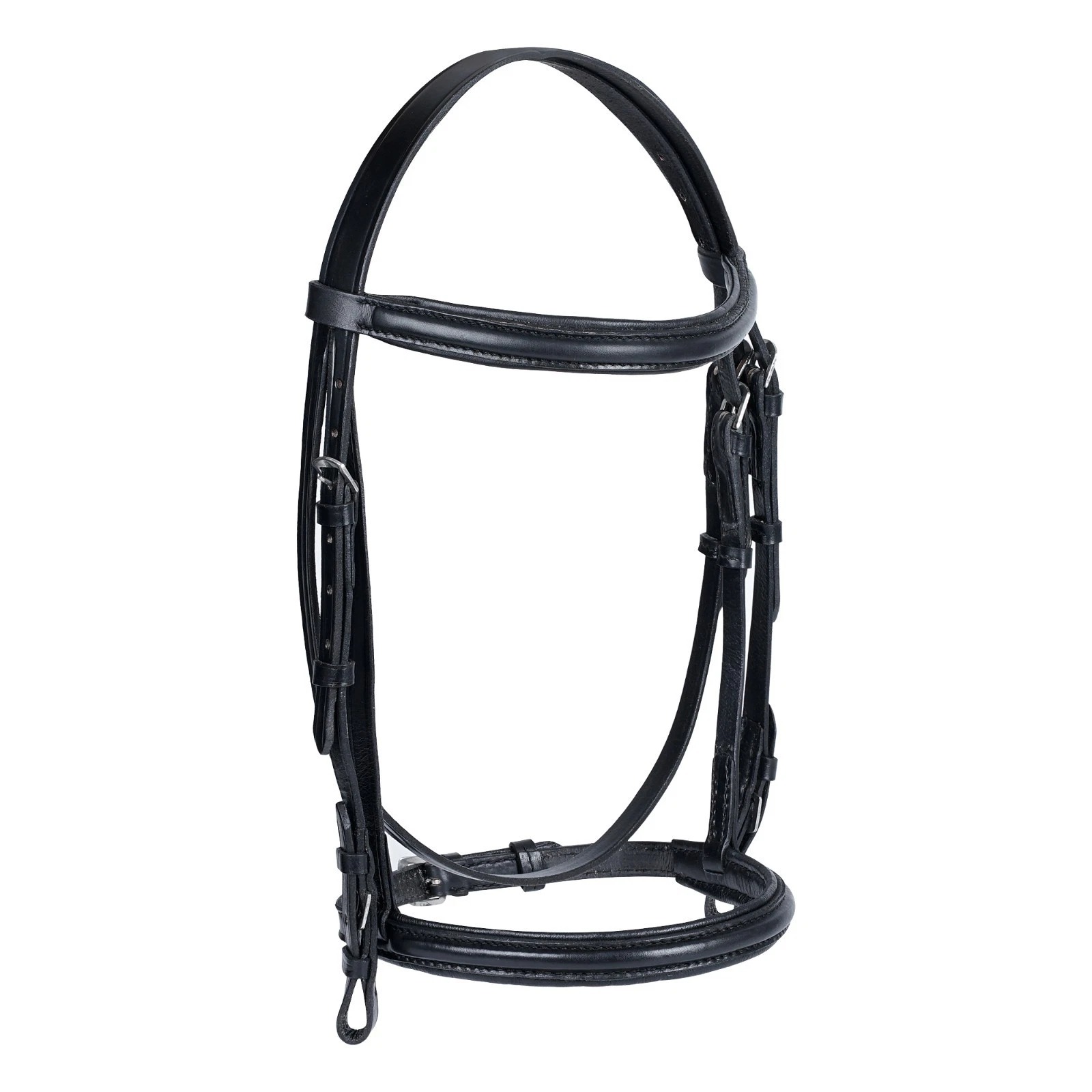 Comfort Padded Leather Horse Hunter Bridle 2 Inch Noseband Free Grip Rein - Image 11
