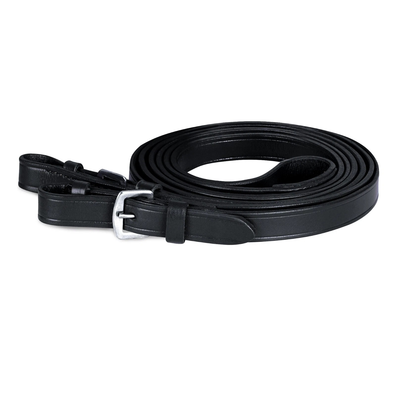 Comfort Padded Leather Horse Hunter Bridle 2 Inch Noseband Free Grip Rein - Image 13