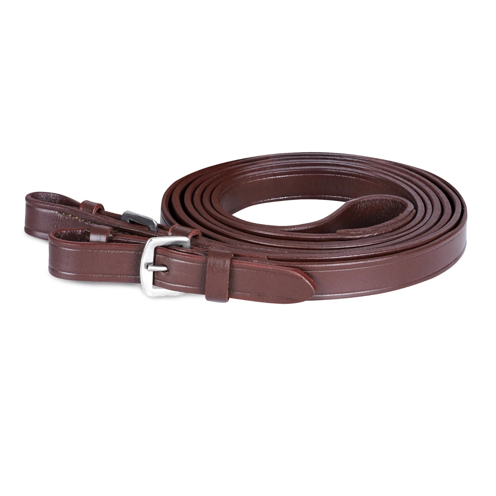 Comfort Padded Leather Horse Hunter Bridle 2 Inch Noseband Free Grip Rein - Image 9