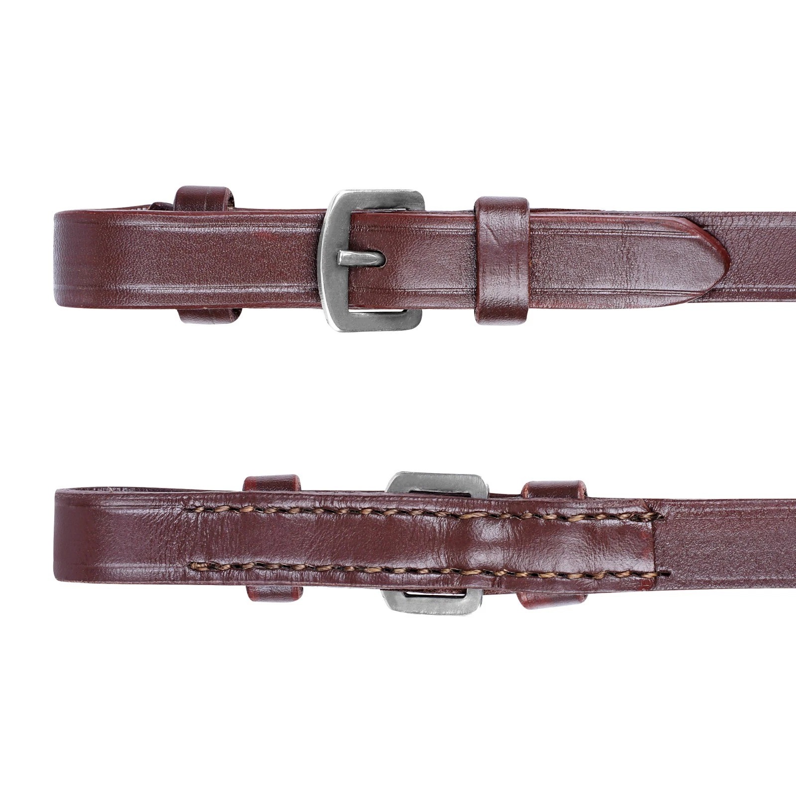 Comfort Padded Leather Horse Hunter Bridle 2 Inch Noseband Free Grip Rein - Image 18